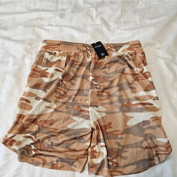 Flyevea Athletic Shorts Mens Camo - Picture 3 of 4